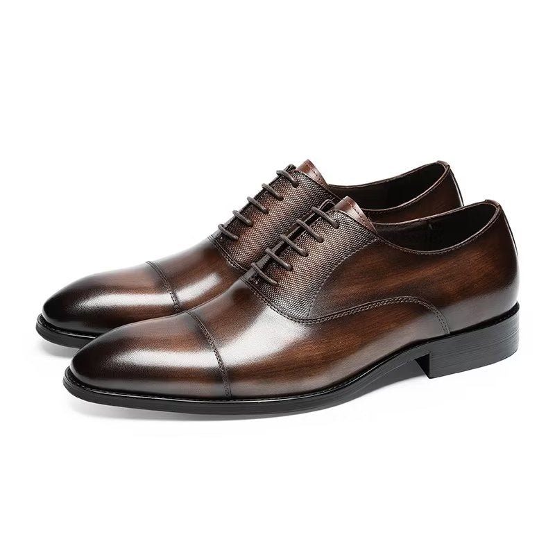 Formelle Herrenschuhe Glatte Oxford-schuhe - Kaffee