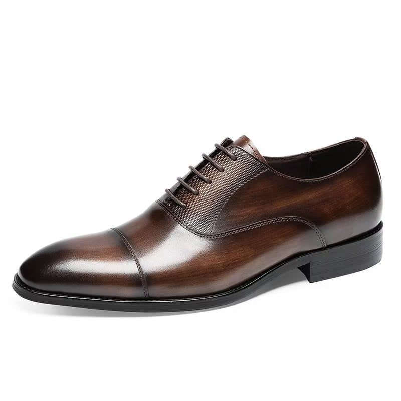 Formelle Herrenschuhe Glatte Oxford-schuhe - Kaffee