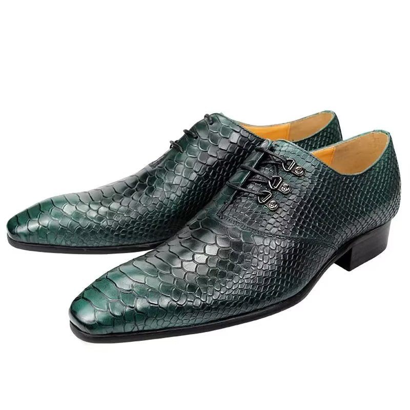 Formelle Herrenschuhe Hochzeits-brogues - Grün