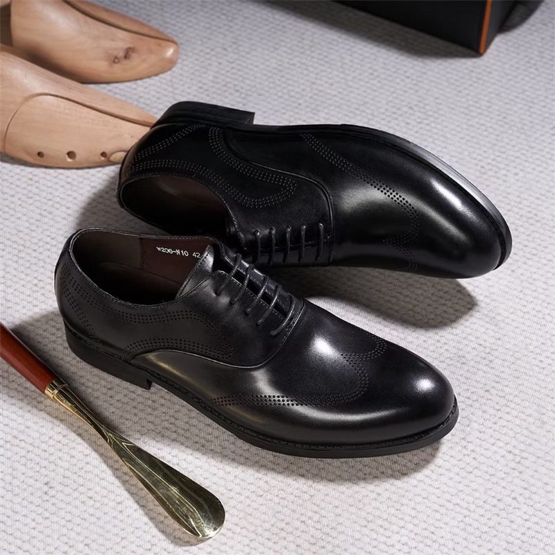 Formelle Herrenschuhe Klassische Elegante Lederschuhe - Schwarz