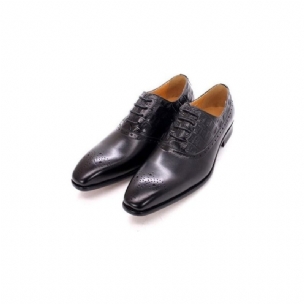 Formelle Herrenschuhe Luxuriöse Brogue-oxford-kleiderschuhe Aus Leder