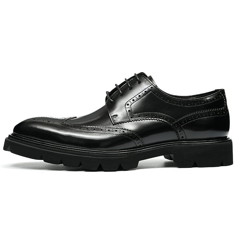 Formelle Herrenschuhe Luxuriöse Brogue-oxford-schuhe - Schwarz