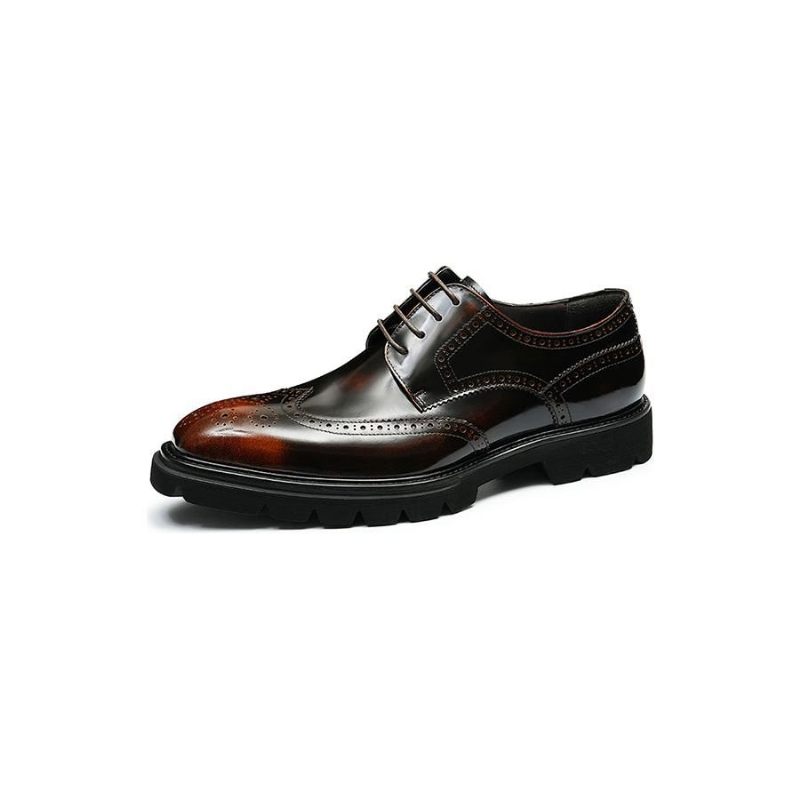 Formelle Herrenschuhe Luxuriöse Brogue-oxford-schuhe - Kaffee