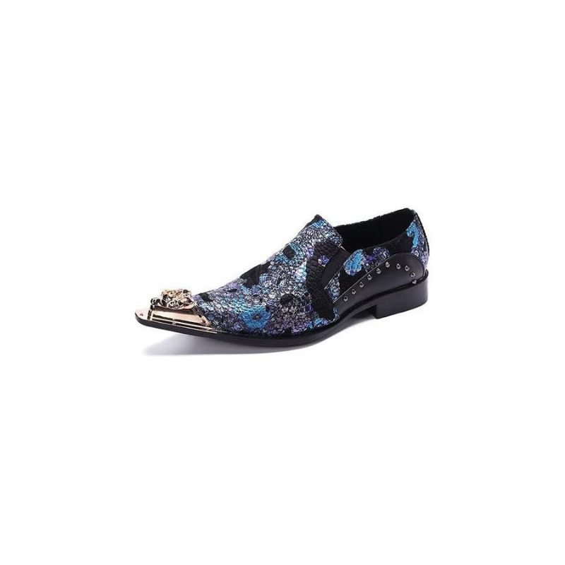 Formelle Herrenschuhe Luxuriöse Elegante Slip-on-schuhe Aus Exotischem Leder