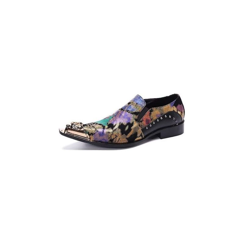 Formelle Herrenschuhe Luxuriöse Elegante Slip-on-schuhe Aus Exotischem Leder - Mehrfarbig