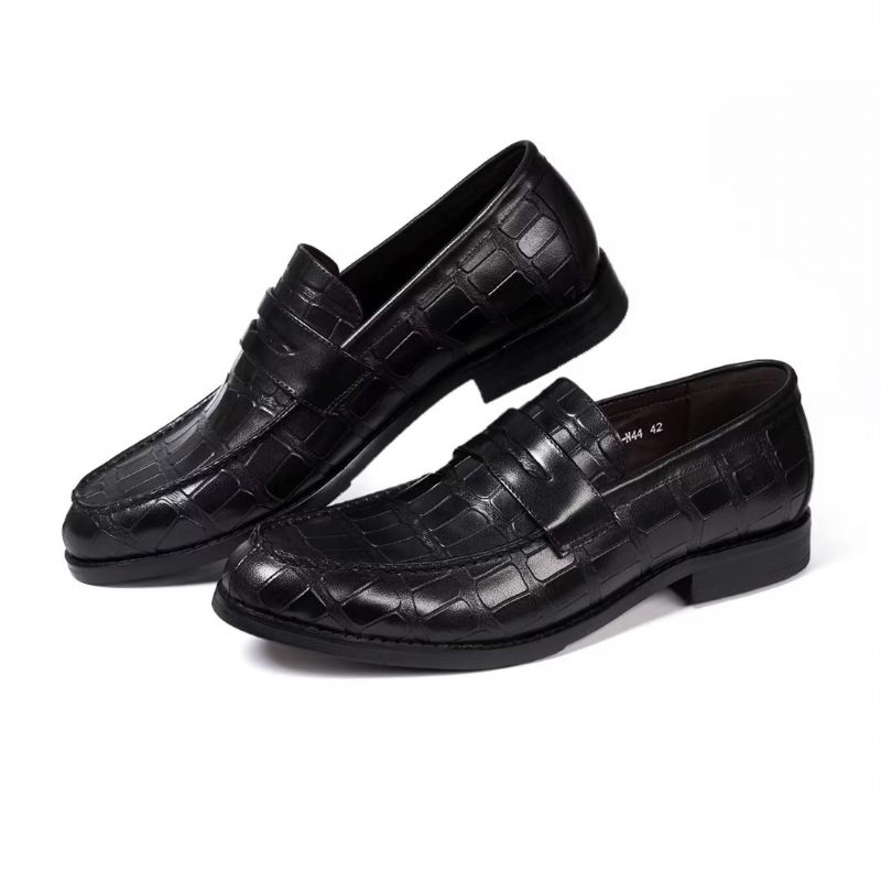 Formelle Herrenschuhe Luxuriöse Professionelle Slip-on-schuhe - Schwarz