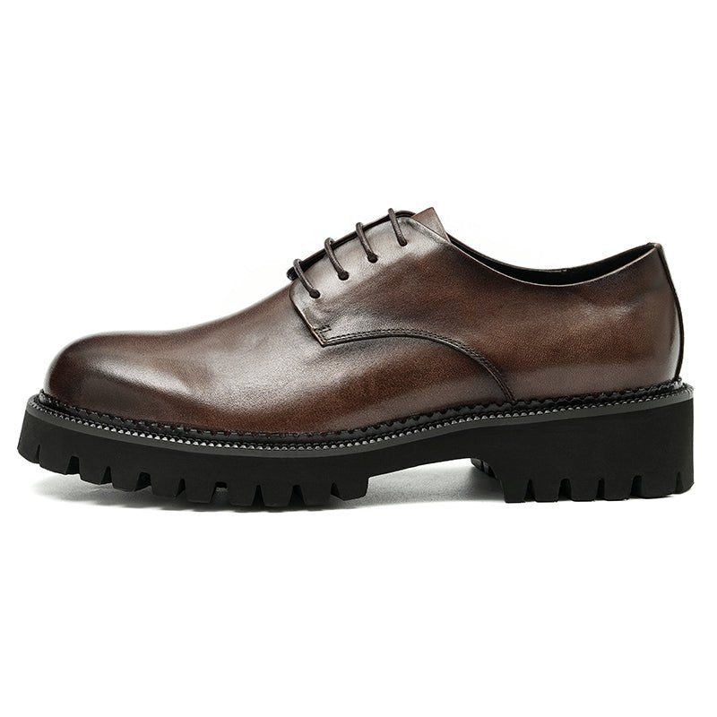 Formelle Herrenschuhe Luxuriöse Schnür-brogue-oxford-schuhe - Kaffee