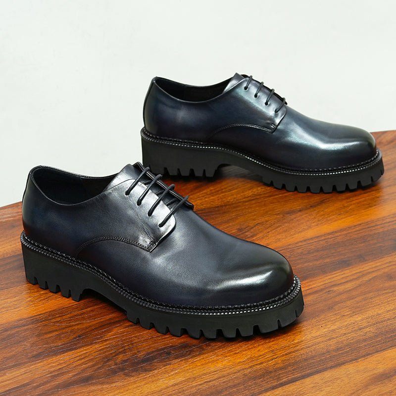 Formelle Herrenschuhe Luxuriöse Schnür-brogue-oxford-schuhe - Schwarz