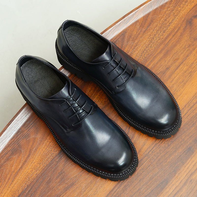 Formelle Herrenschuhe Luxuriöse Schnür-brogue-oxford-schuhe - Schwarz