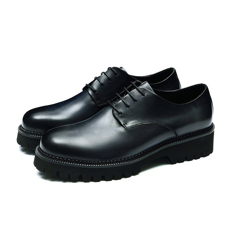 Formelle Herrenschuhe Luxuriöse Schnür-brogue-oxford-schuhe - Schwarz