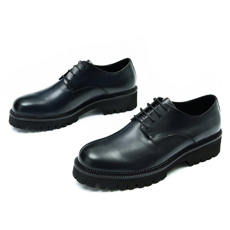 Formelle Herrenschuhe Luxuriöse Schnür-brogue-oxford-schuhe - Schwarz