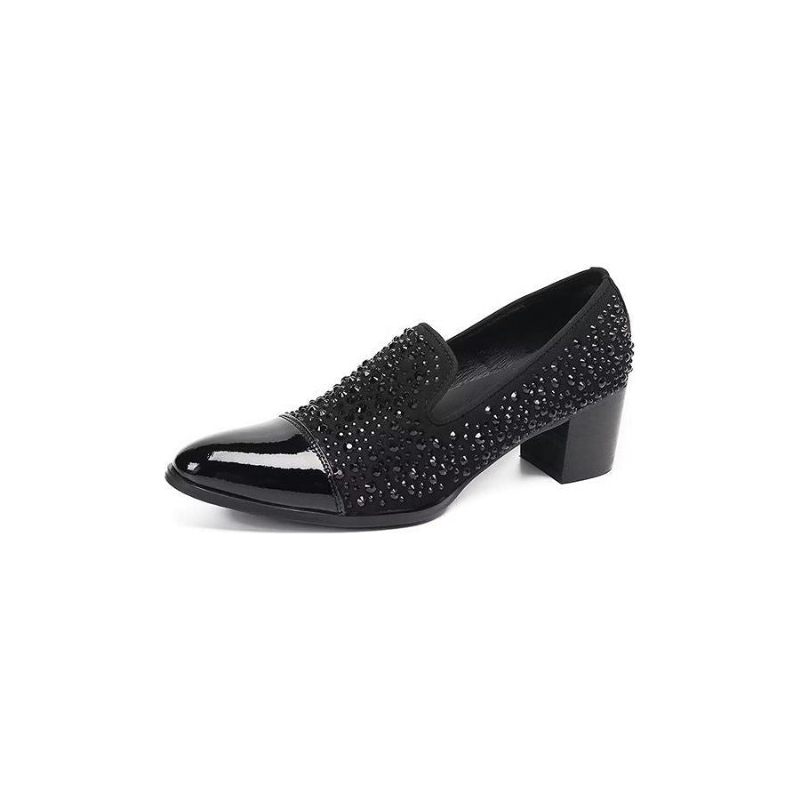 Formelle Herrenschuhe Luxuriöse Slip-on-schuhe Aus Exotischem Leder