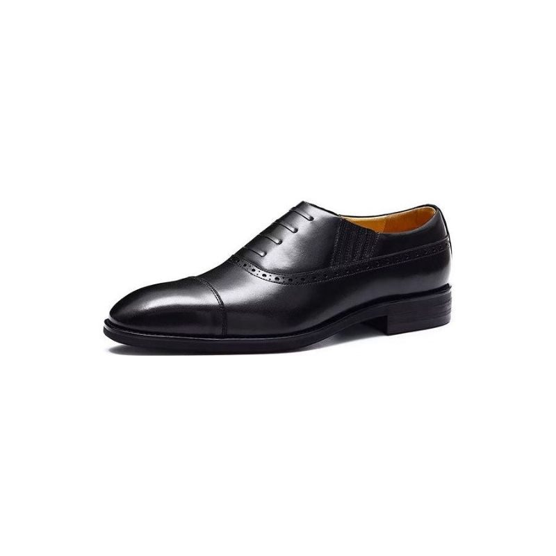 Formelle Herrenschuhe Luxuriöse Slip-on-schuhe Aus Leder