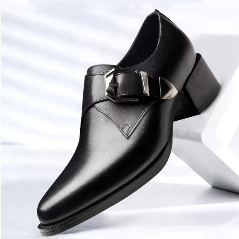 Formelle Herrenschuhe Luxuriöse Spitze Zehen-monkstrap-kleiderschuhe - Schwarz