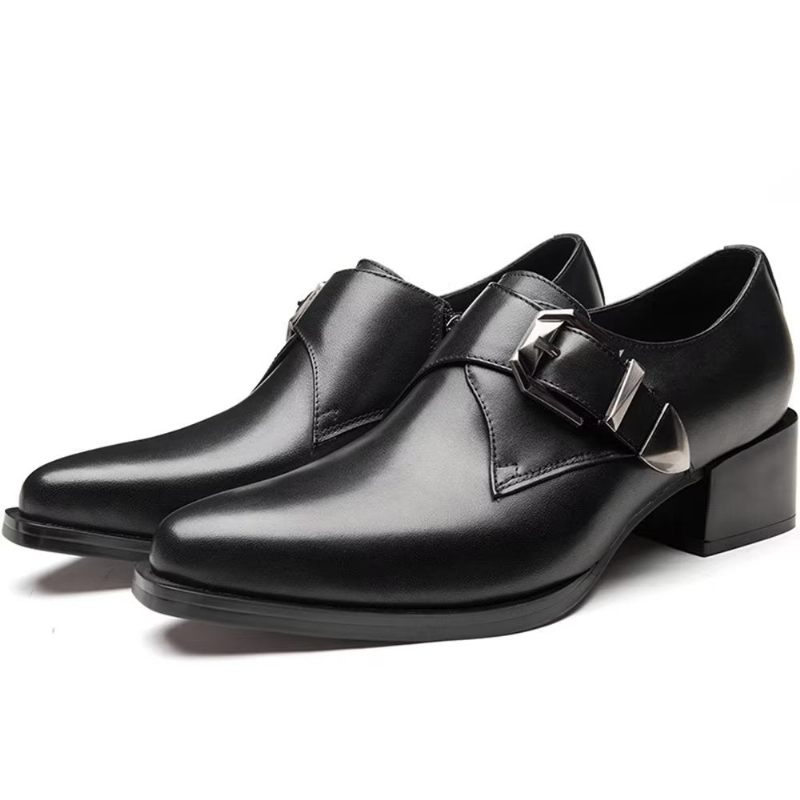 Formelle Herrenschuhe Luxuriöse Spitze Zehen-monkstrap-kleiderschuhe - Schwarz