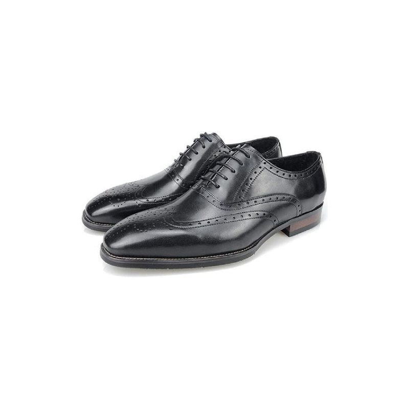 Formelle Herrenschuhe Luxus-leder-plateau-oxford-kleiderschuhe