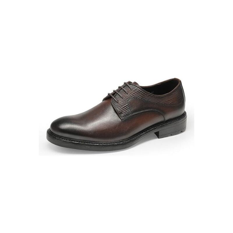 Formelle Herrenschuhe Mit Exotischem Muster Brogue-schnürschuhe - Kaffee