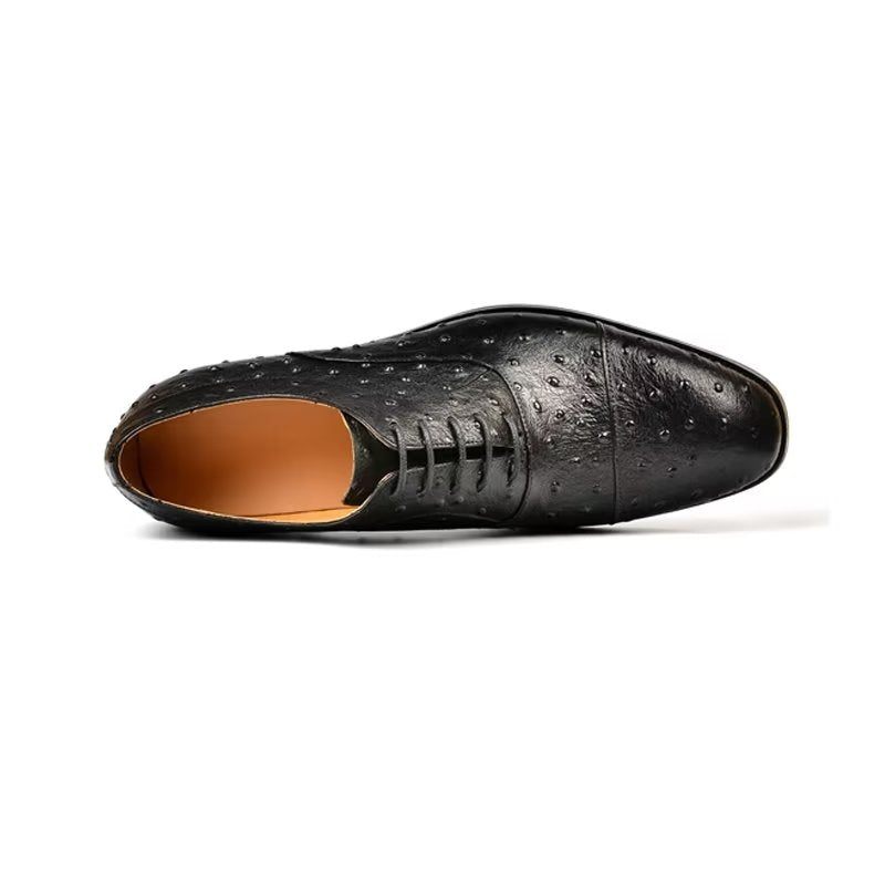 Formelle Herrenschuhe Mit Exotischem Muster Elegante Oxford-schuhe - Schwarz