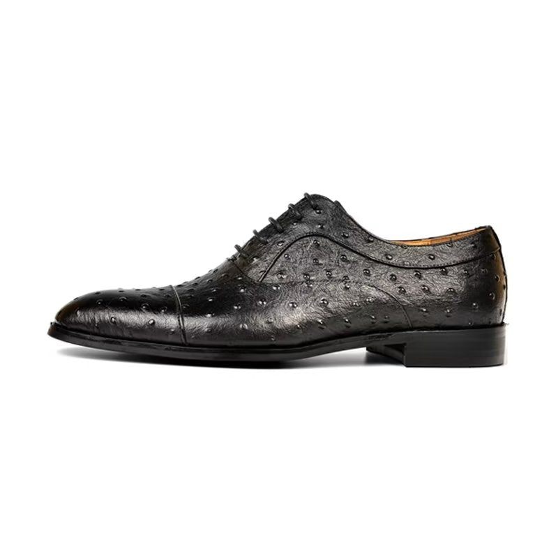 Formelle Herrenschuhe Mit Exotischem Muster Elegante Oxford-schuhe - Schwarz