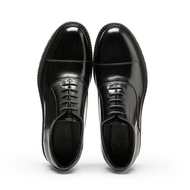 Formelle Herrenschuhe Mit Exotischem Muster Oxford-schuhe - Schwarz