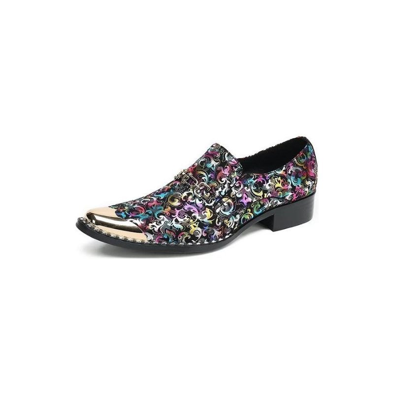 Formelle Herrenschuhe Mit Exotischer Textur Slip-on-schuhe - Lila