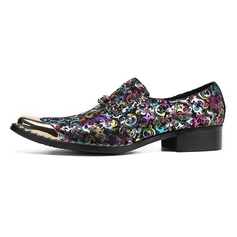 Formelle Herrenschuhe Mit Exotischer Textur Slip-on-schuhe - Lila