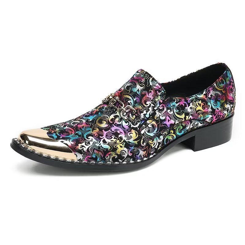 Formelle Herrenschuhe Mit Exotischer Textur Slip-on-schuhe - Lila