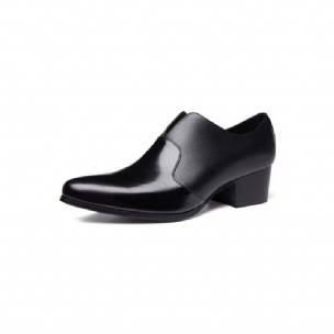 Formelle Herrenschuhe Mit Geprägter Spitzer Zehenpartie Slip-on-schuhe