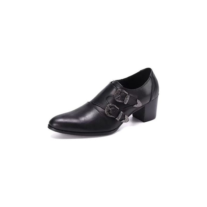 Formelle Herrenschuhe Mit Monkstrap-schuhen - Schwarz