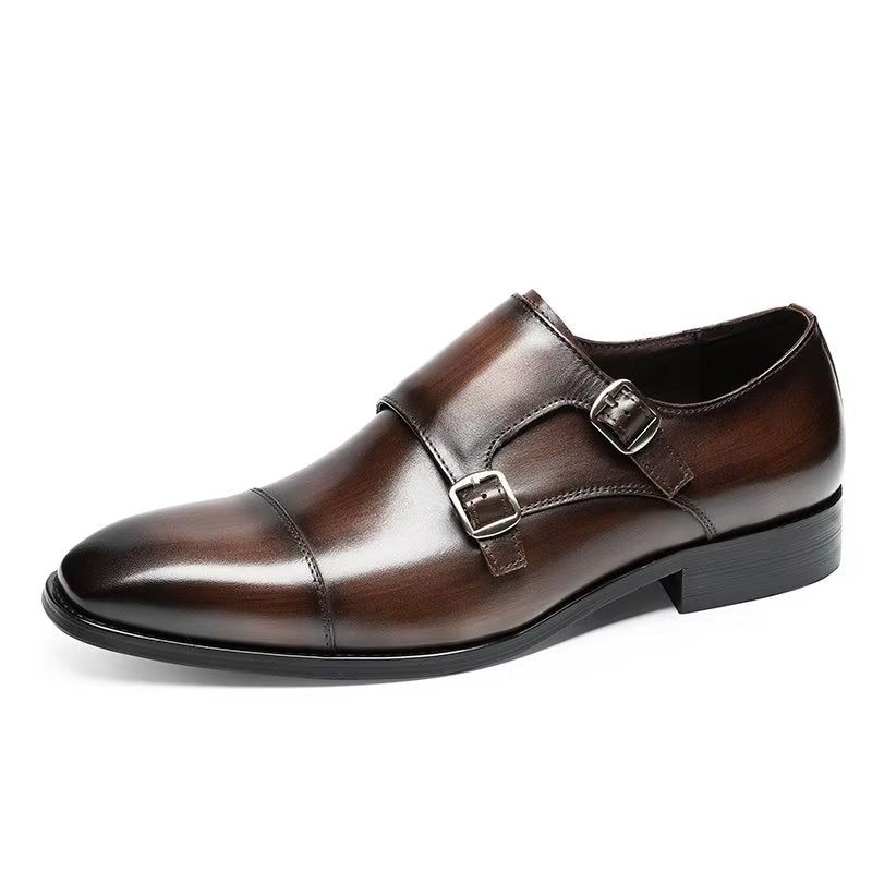 Formelle Herrenschuhe Mit Monkstrap-schuhen - Kaffee