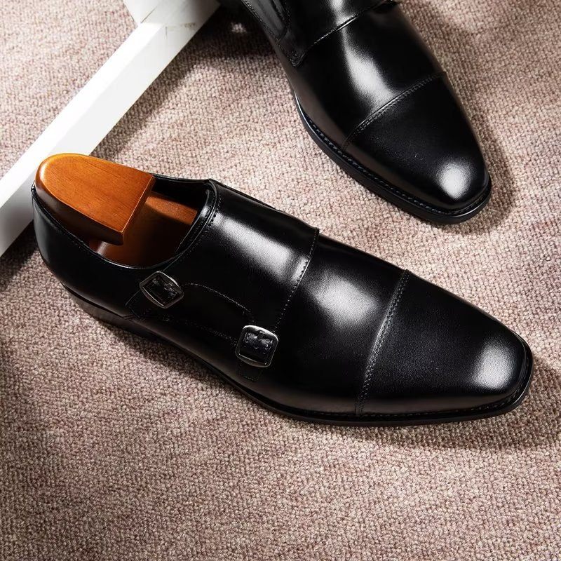 Formelle Herrenschuhe Mit Monkstrap-schuhen - Schwarz