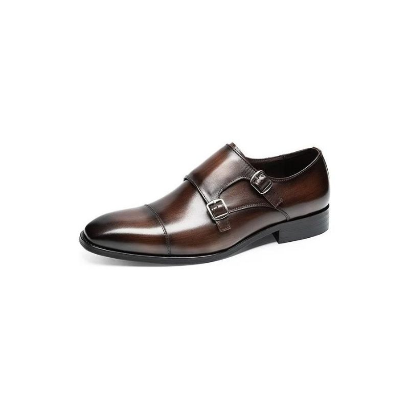 Formelle Herrenschuhe Mit Monkstrap-schuhen - Kaffee