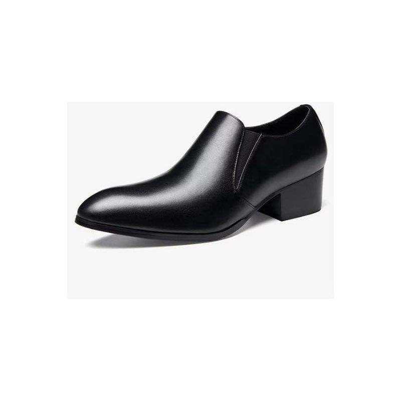 Formelle Herrenschuhe Mit Spitzer Zehenpartie Schicke Slip-on-kleiderschuhe