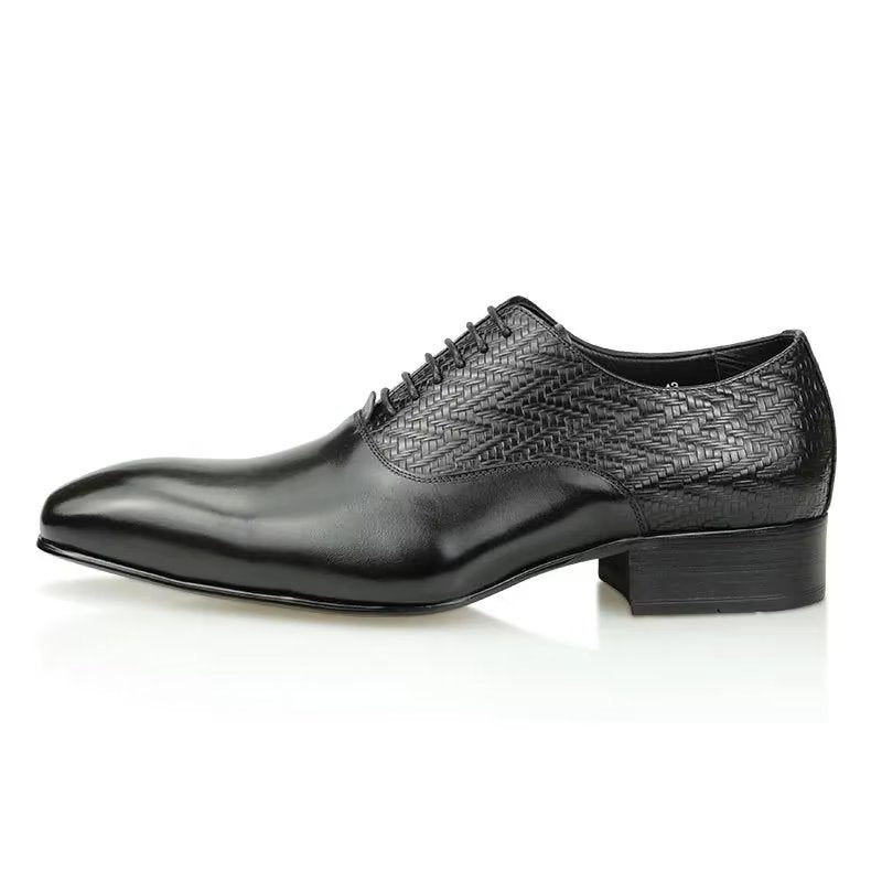 Formelle Herrenschuhe Modische Brogue-hochzeits-oxford-lederschuhe - Schwarz