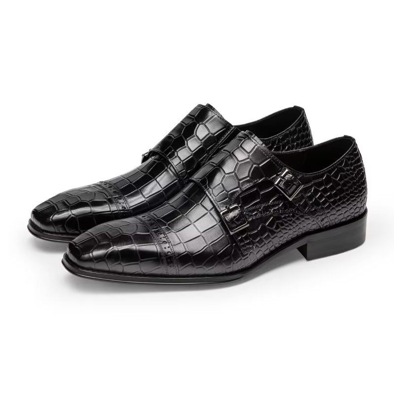 Formelle Herrenschuhe Monkstraps-kleiderschuhe - Schwarz