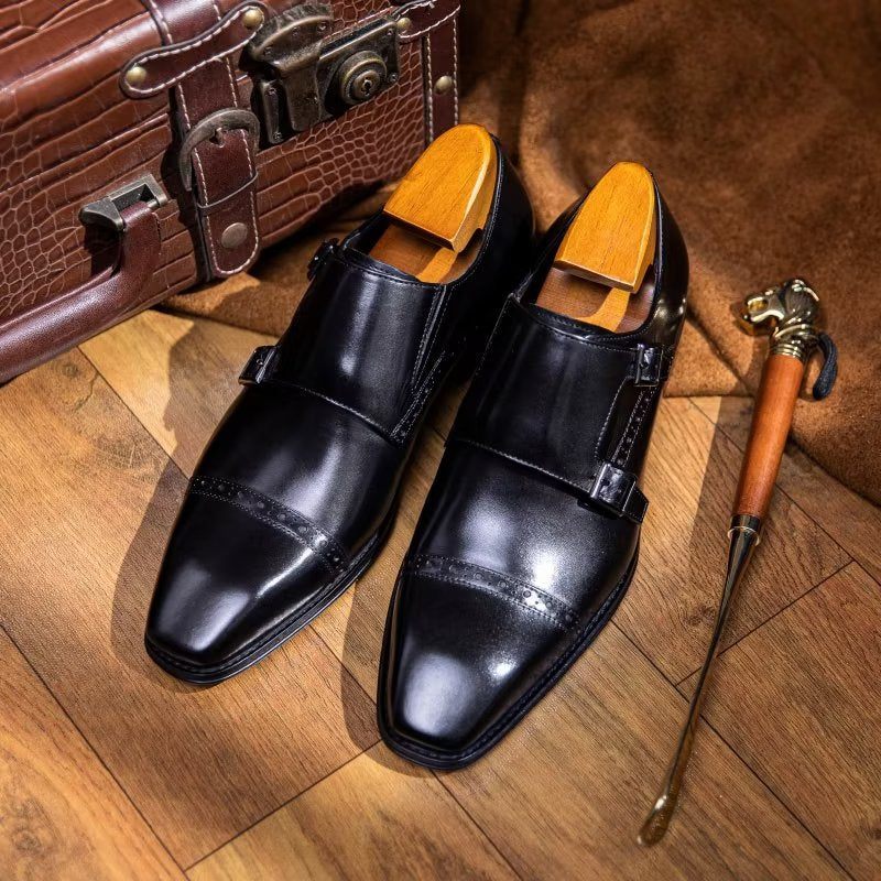 Formelle Herrenschuhe Monkstraps-kleiderschuhe - Schwarz