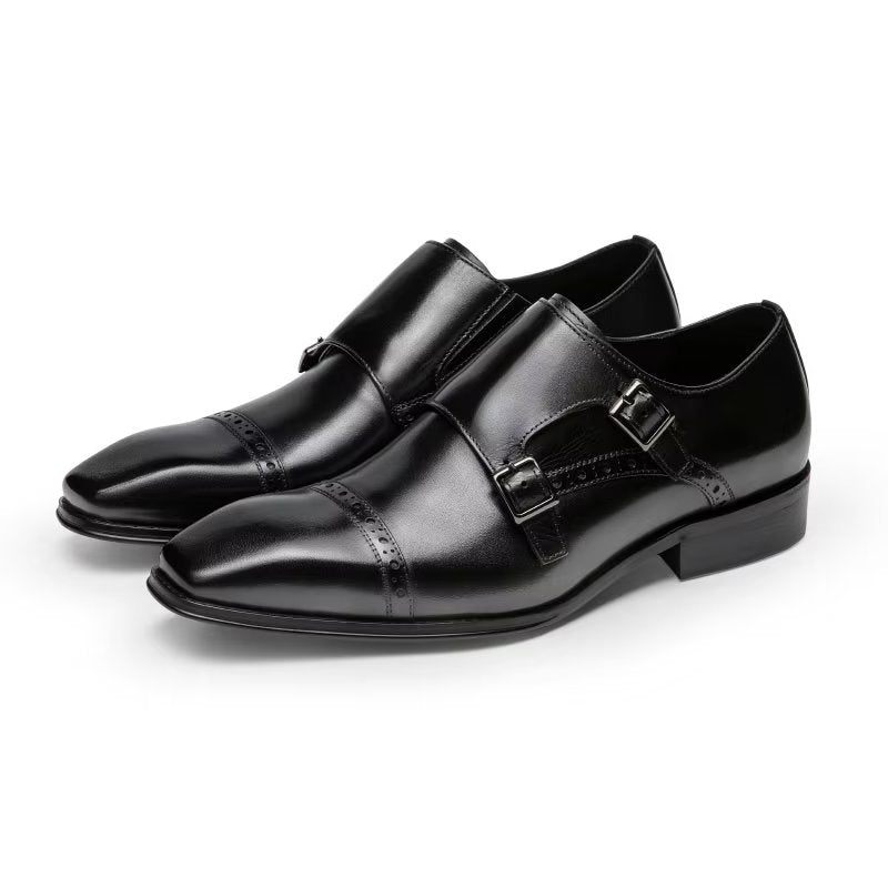 Formelle Herrenschuhe Monkstraps-kleiderschuhe - Schwarz