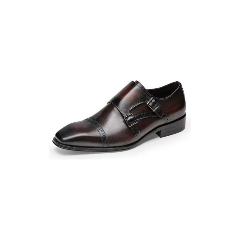 Formelle Herrenschuhe Monkstraps-kleiderschuhe - Kaffee