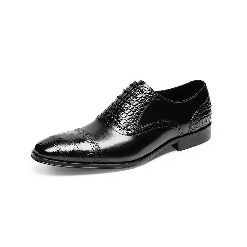 Formelle Herrenschuhe Opulente Croctex Oxford-schuhe - Schwarz