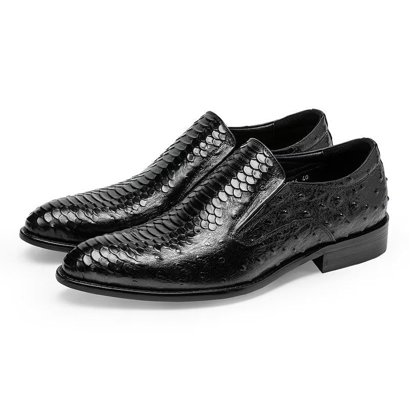 Formelle Herrenschuhe Opulente Croctex-slip-on-schuhe - Schwarz