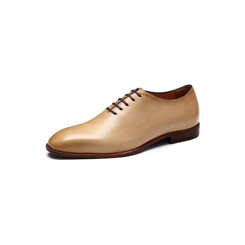 Formelle Herrenschuhe Opulente Exotische Oxford-schuhe Mit Runder Zehenpartie