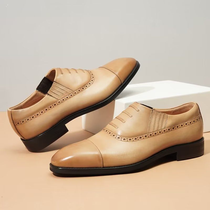 Formelle Herrenschuhe Oxford-schnür-freizeitschuhe - Braun