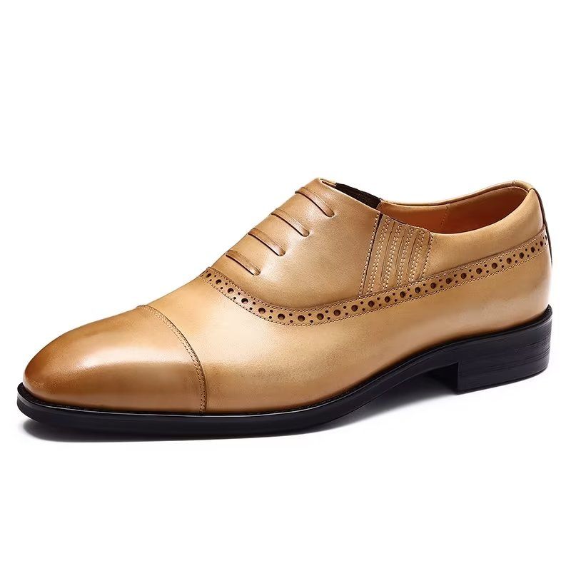 Formelle Herrenschuhe Oxford-schnür-freizeitschuhe - Braun