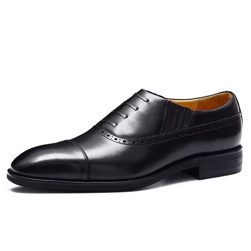 Formelle Herrenschuhe Oxford-schnür-freizeitschuhe - Schwarz