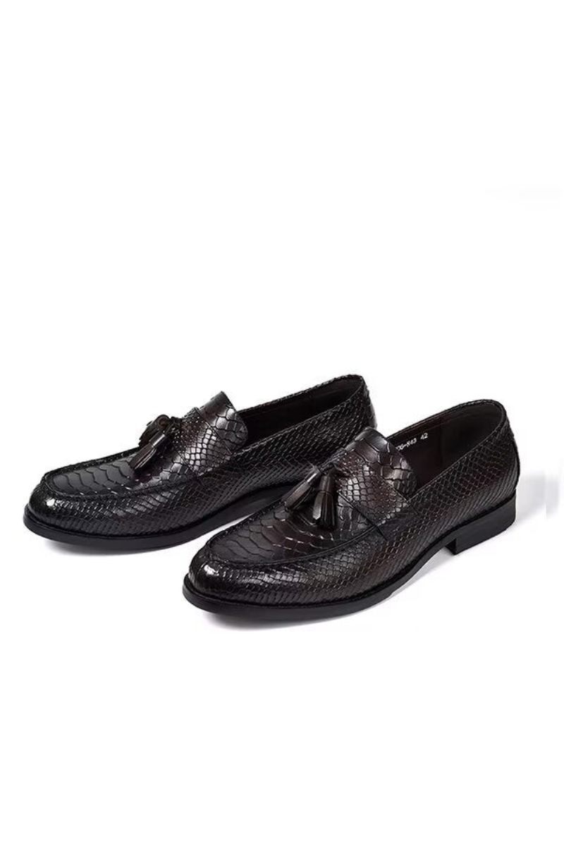 Formelle Herrenschuhe Polierte Executive-slip-on-schuhe - Schwarz