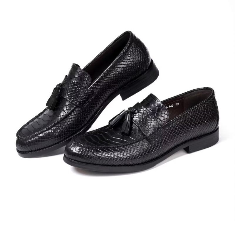 Formelle Herrenschuhe Polierte Executive-slip-on-schuhe - Schwarz