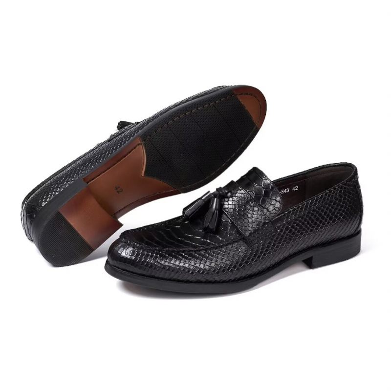 Formelle Herrenschuhe Polierte Executive-slip-on-schuhe - Schwarz