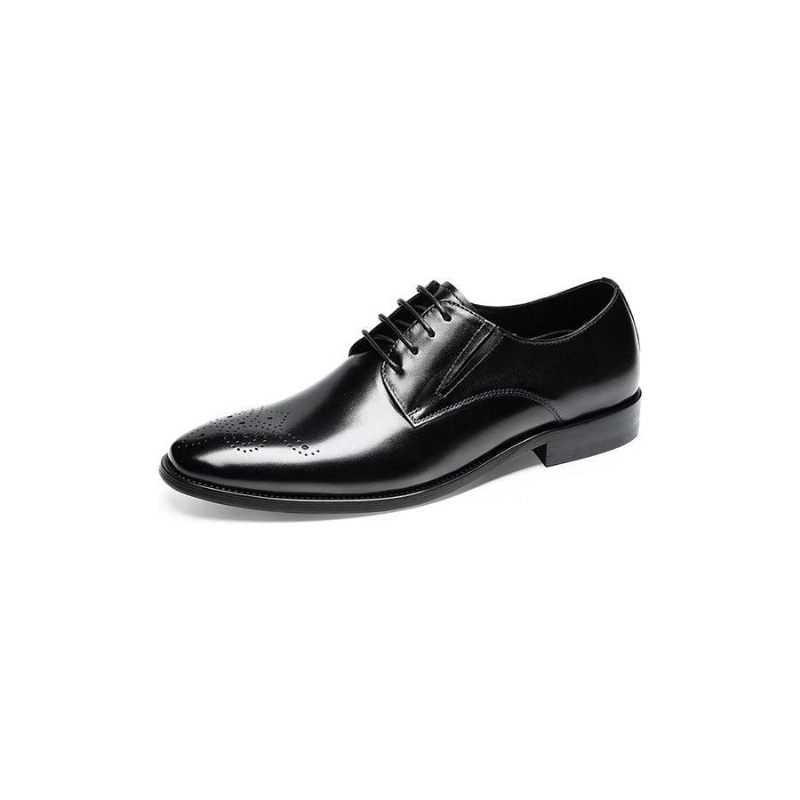 Formelle Herrenschuhe Raffinierte Brogue-schuhe Aus Rindsleder - Schwarz