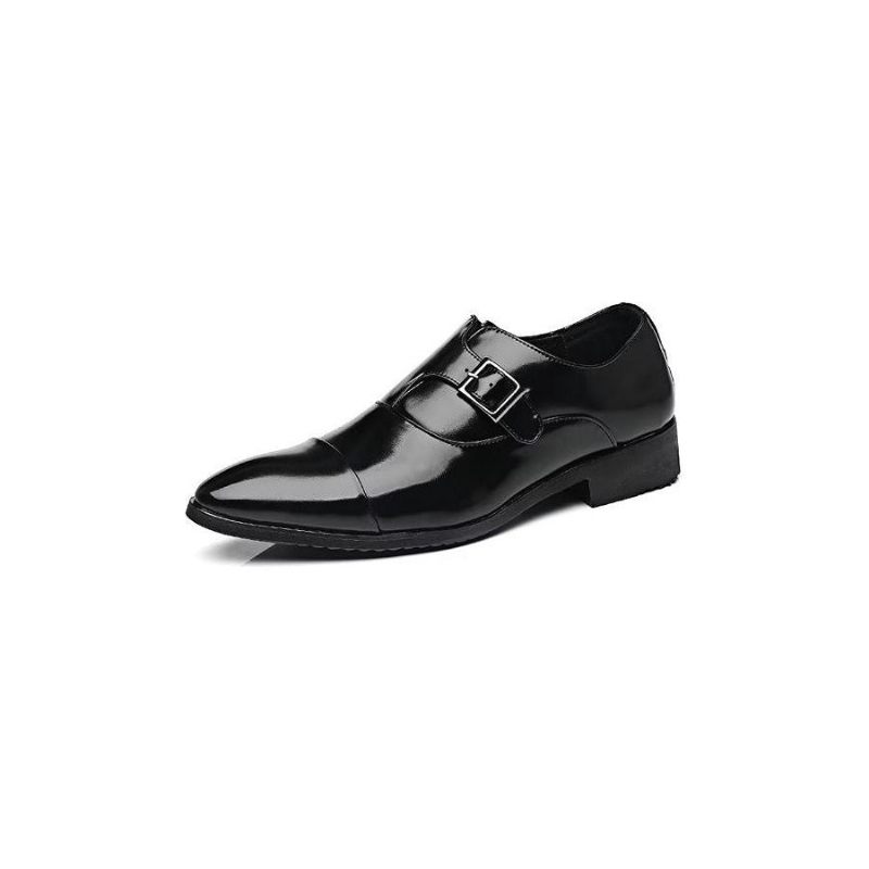 Formelle Herrenschuhe Raffinierte Eleganz Spitze Zehenpartie Monkstrap-kleiderschuhe