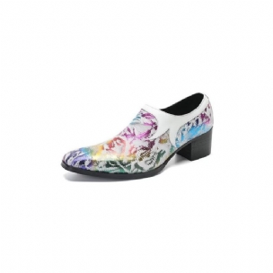 Formelle Herrenschuhe Raffinierte Luxus-slip-on-schuhe Aus Leder Mit Quadratischer Zehenpartie